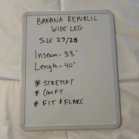 Banana Republic Women’s Wide Leg Denim Jean Size 27/28 Fit & Flare! - Picture 9 of 9